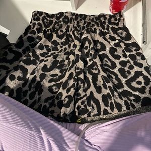 Cheetah print shorts xl
